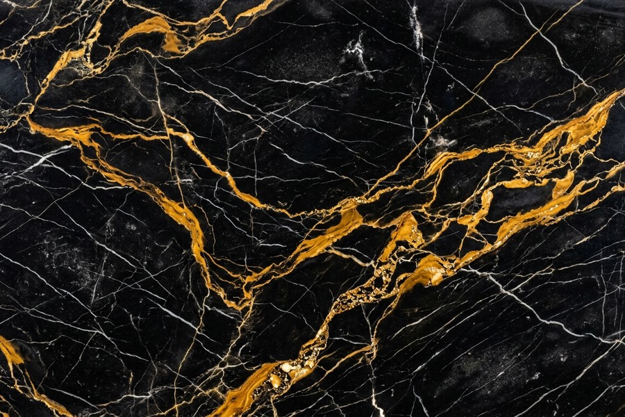 Portoro black gold marble