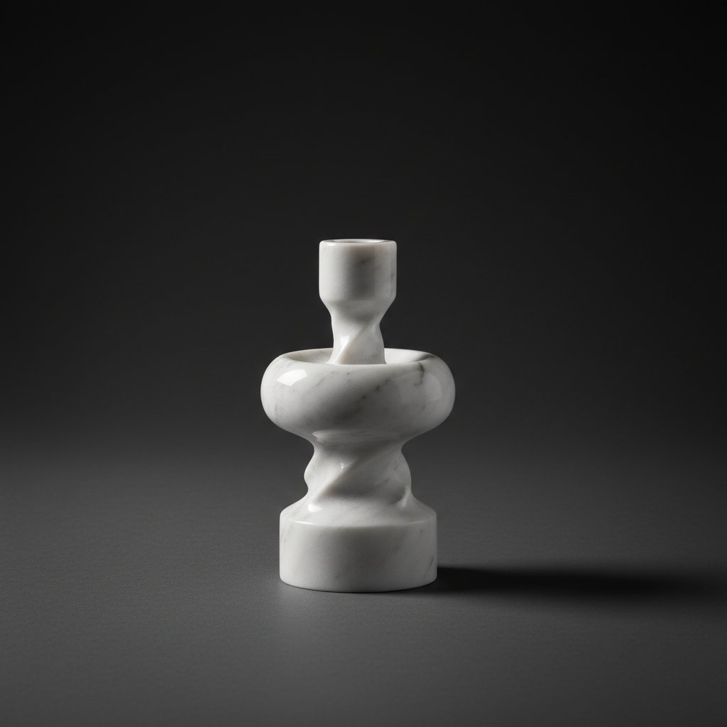 Travertino Romano Candleholder