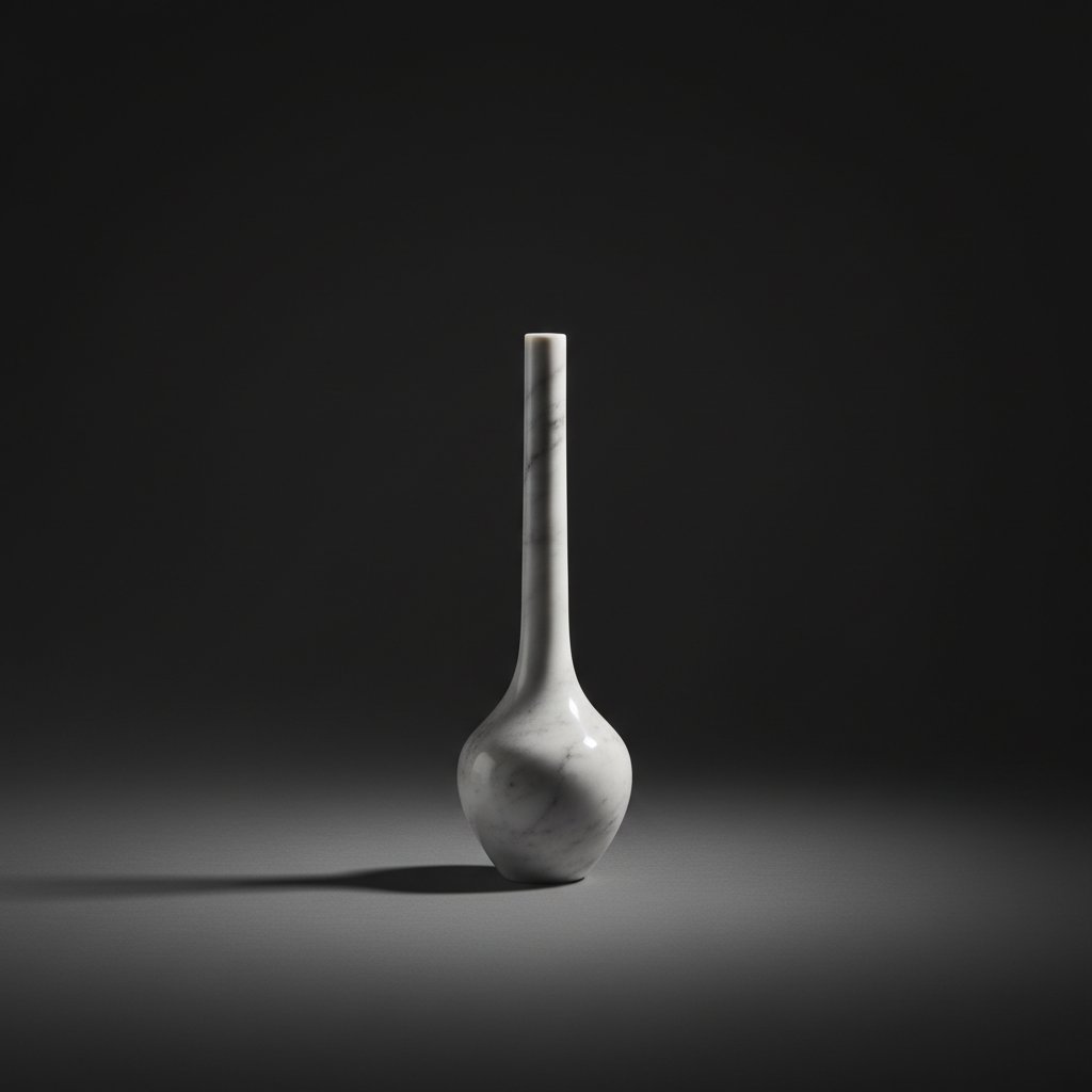 Arabescato Cylindrical Vase