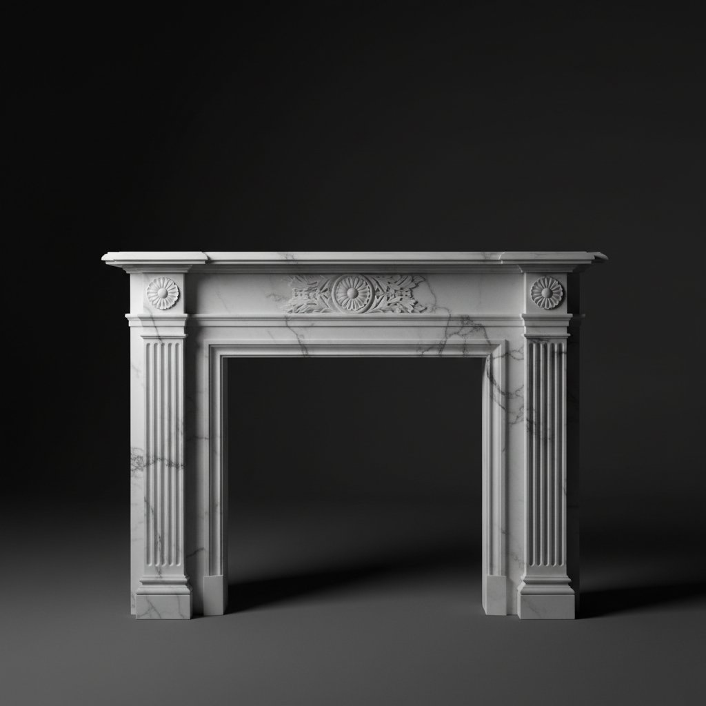 Nero Marquina Sculptural Mantel