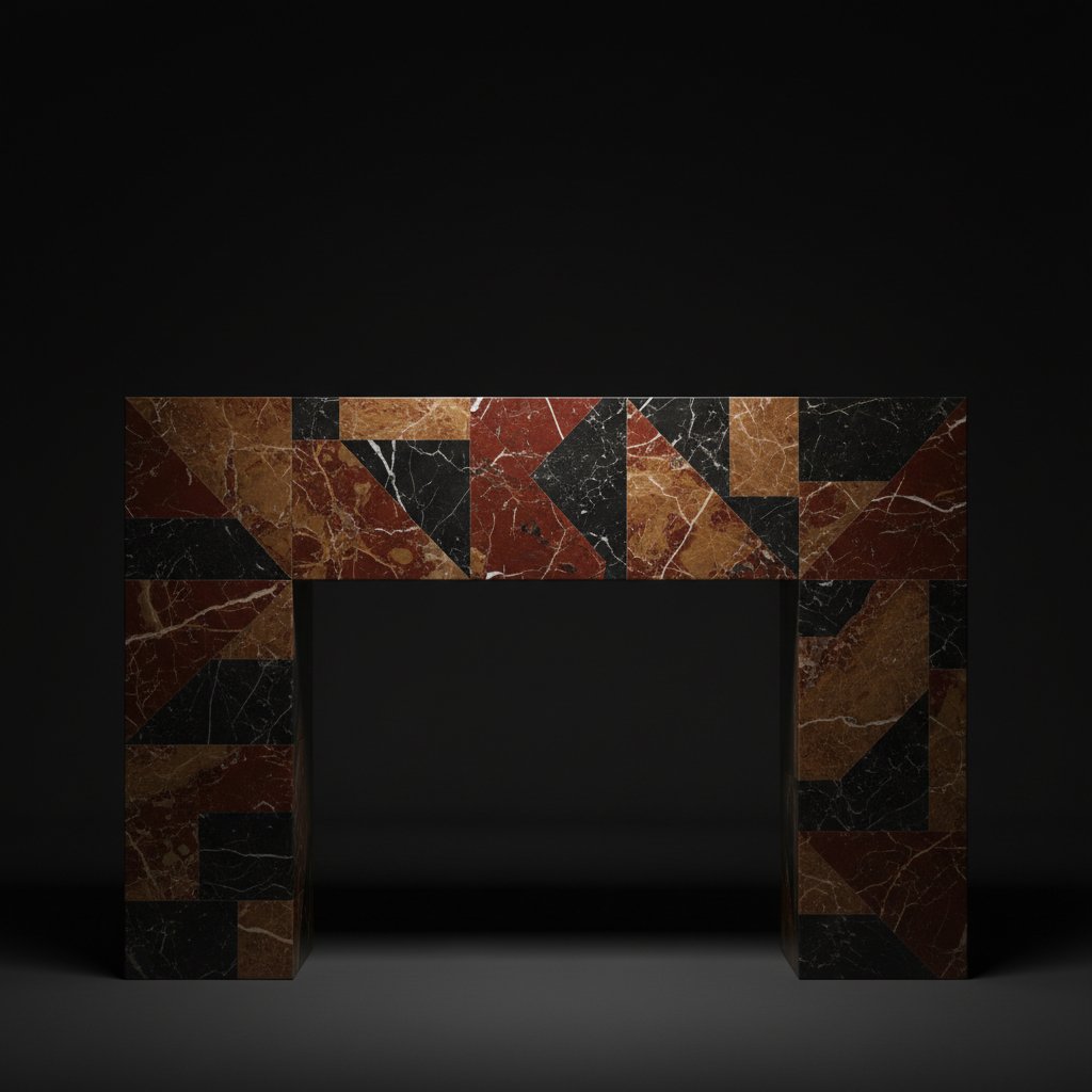 Breccia Capraia Patterned Mantel