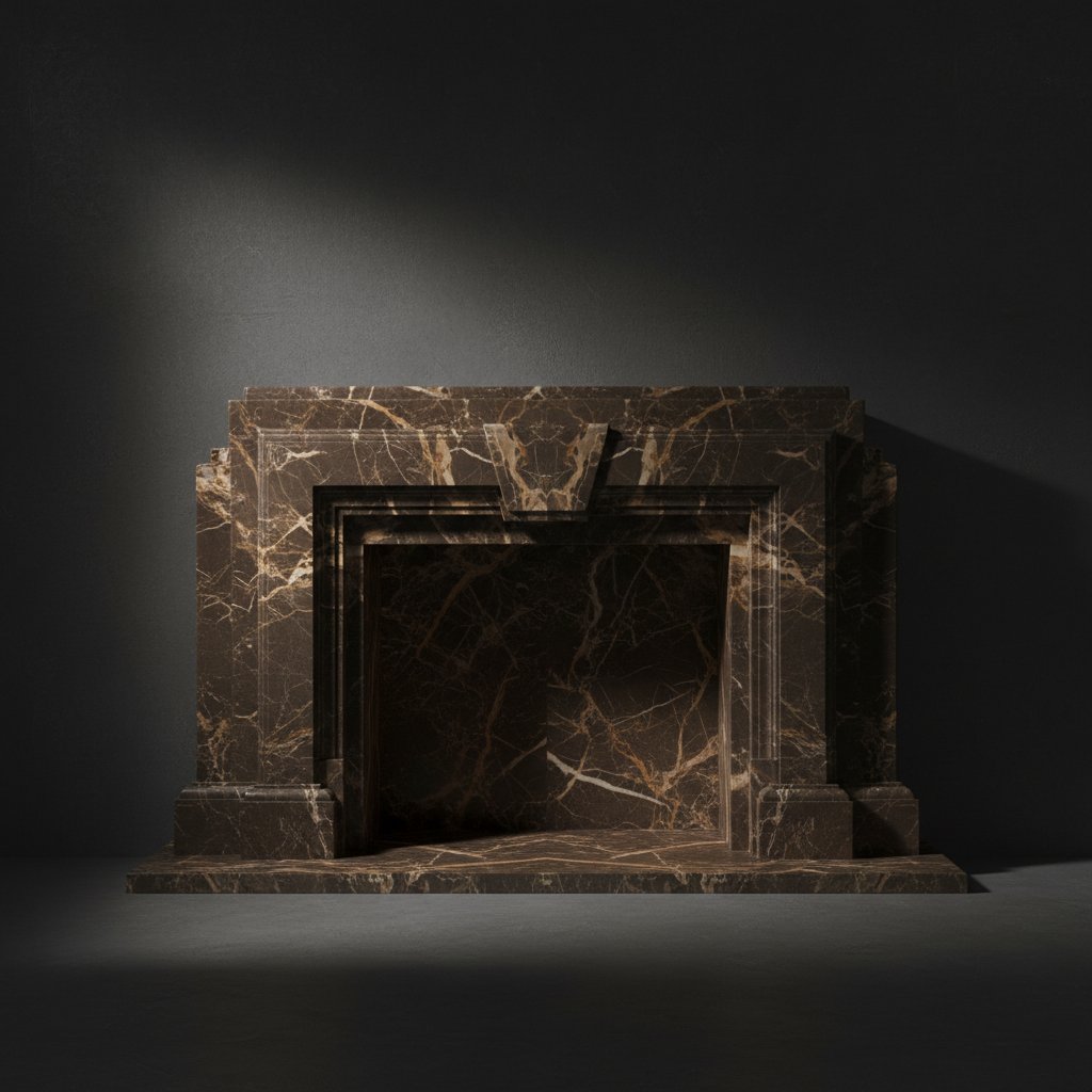 Emperador Dark Art Deco Surround