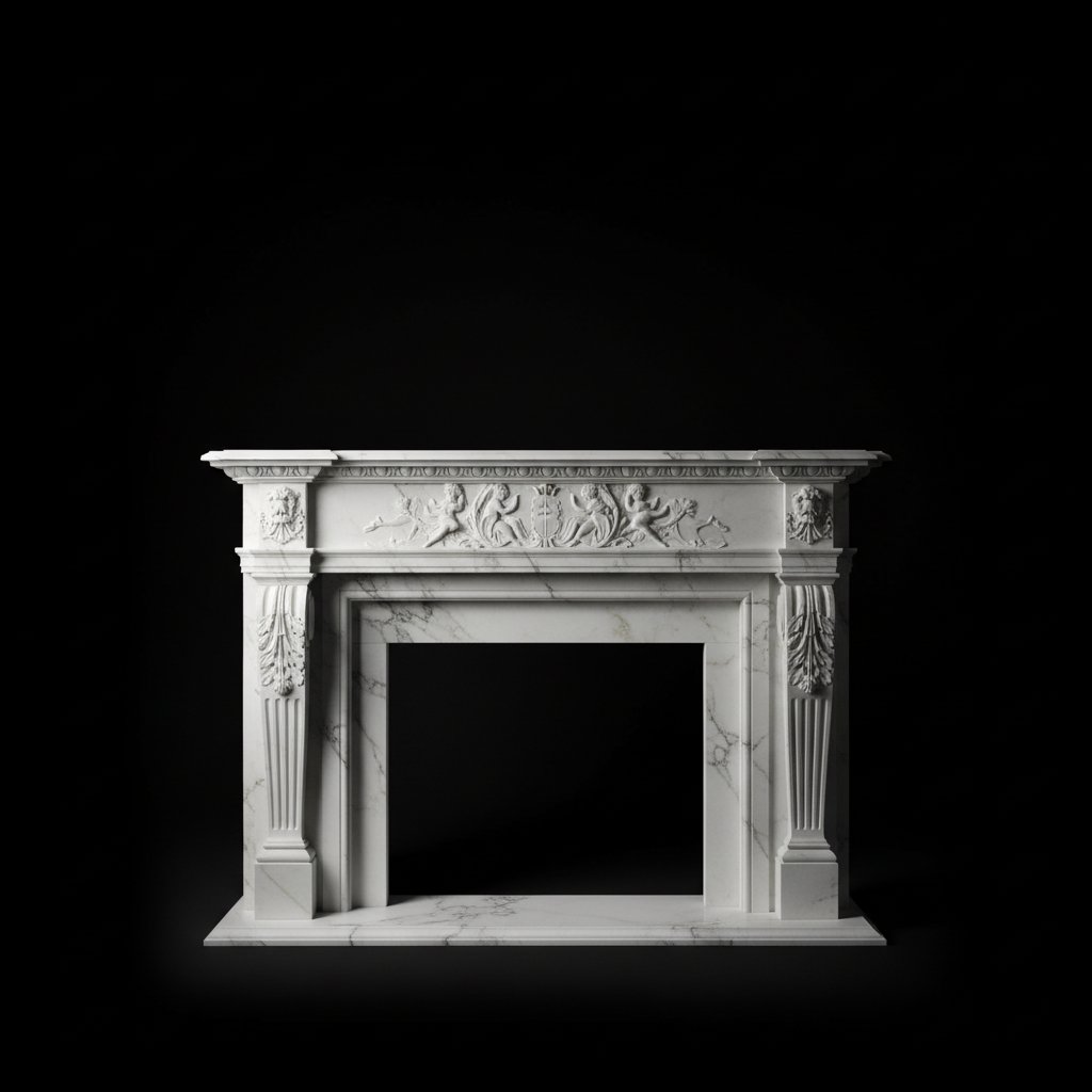 Travertino Romano Rustic Mantel
