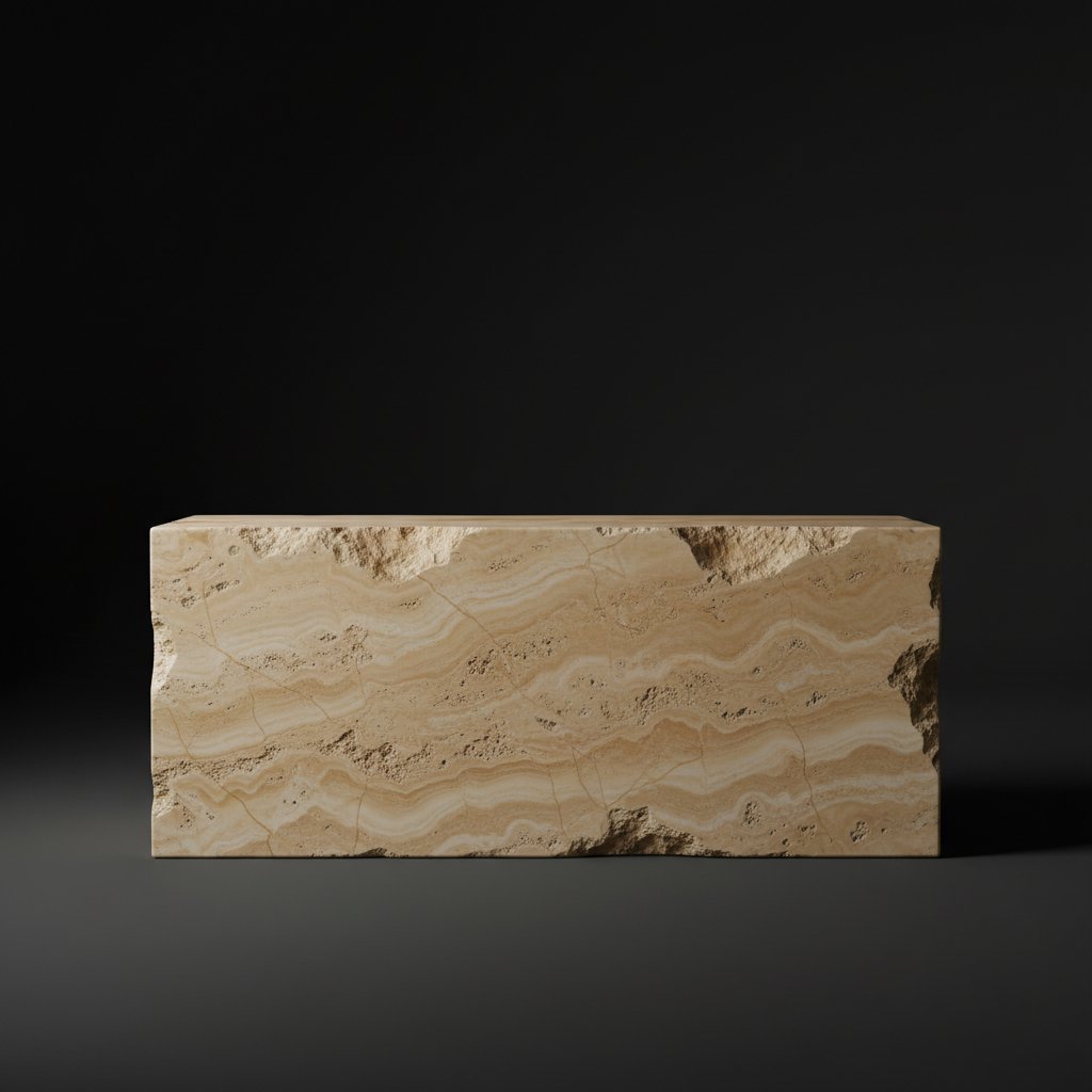 Travertino Romano Rustic Console