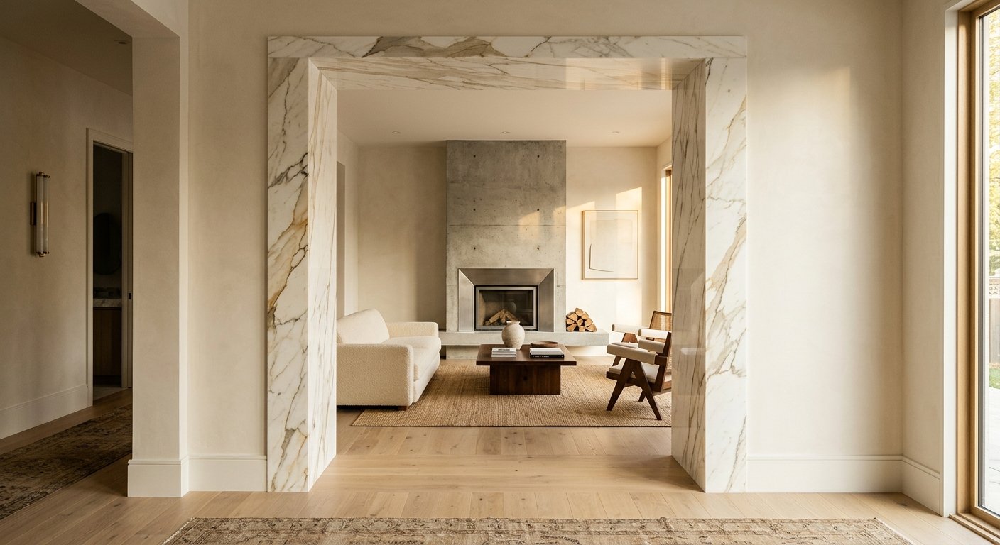 Calacatta Gold marble cased opening