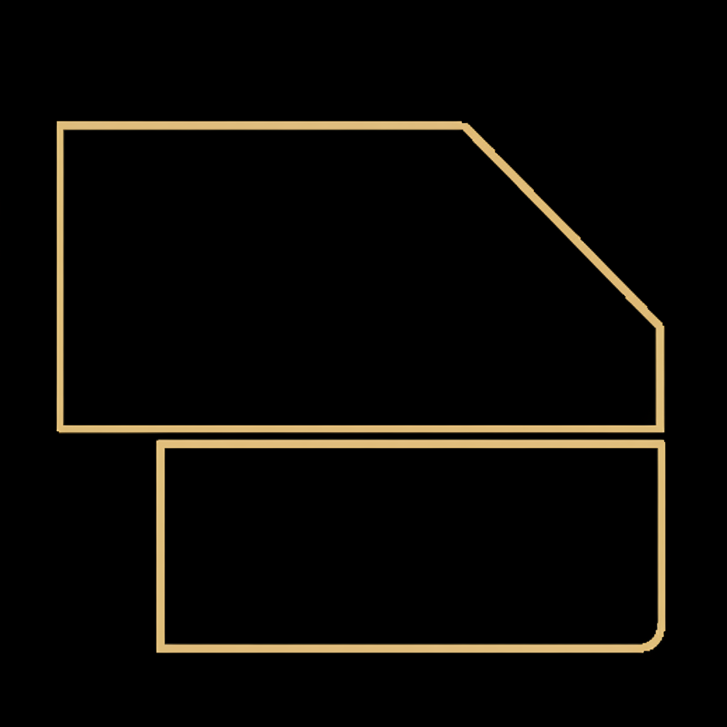 Half Bevel edge profile cross-section