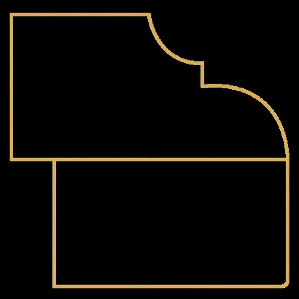 Magna Flush edge profile cross-section