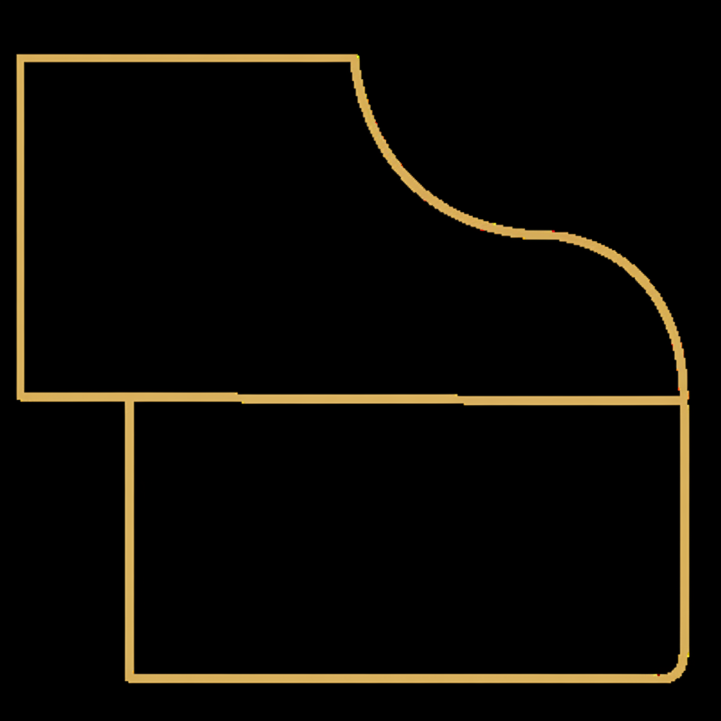 OG Flush edge profile cross-section