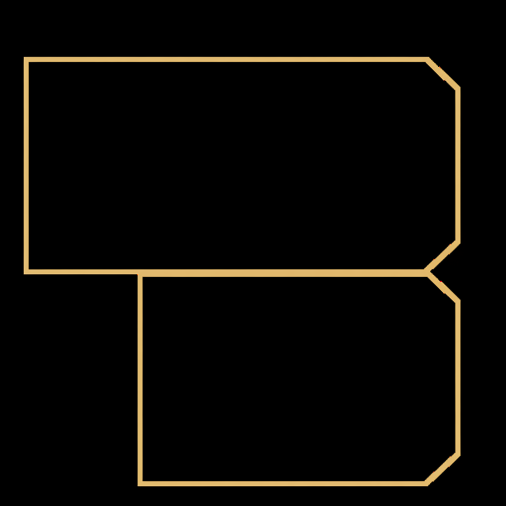 V Groove edge profile cross-section