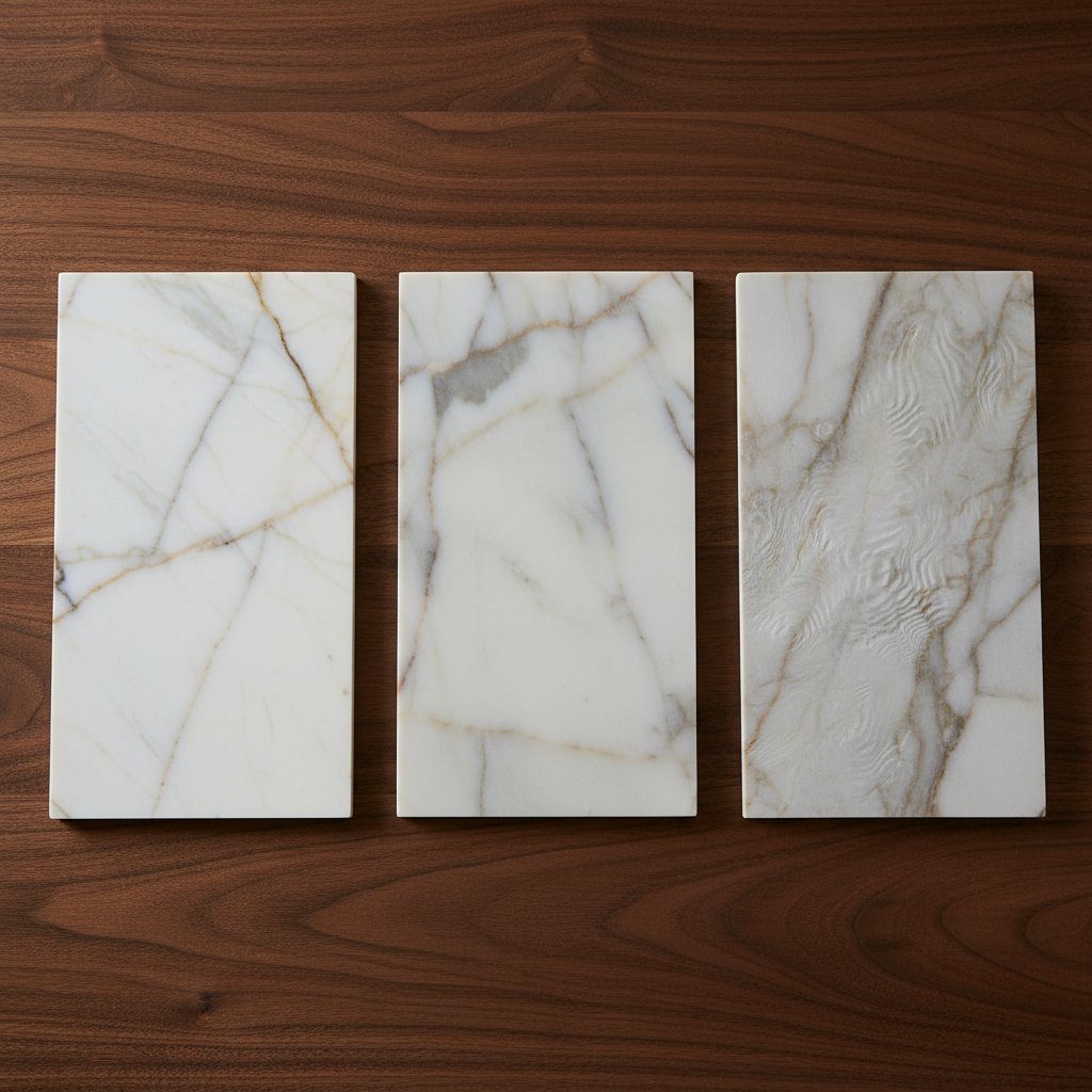 Polished, honed, leathered finish comparison