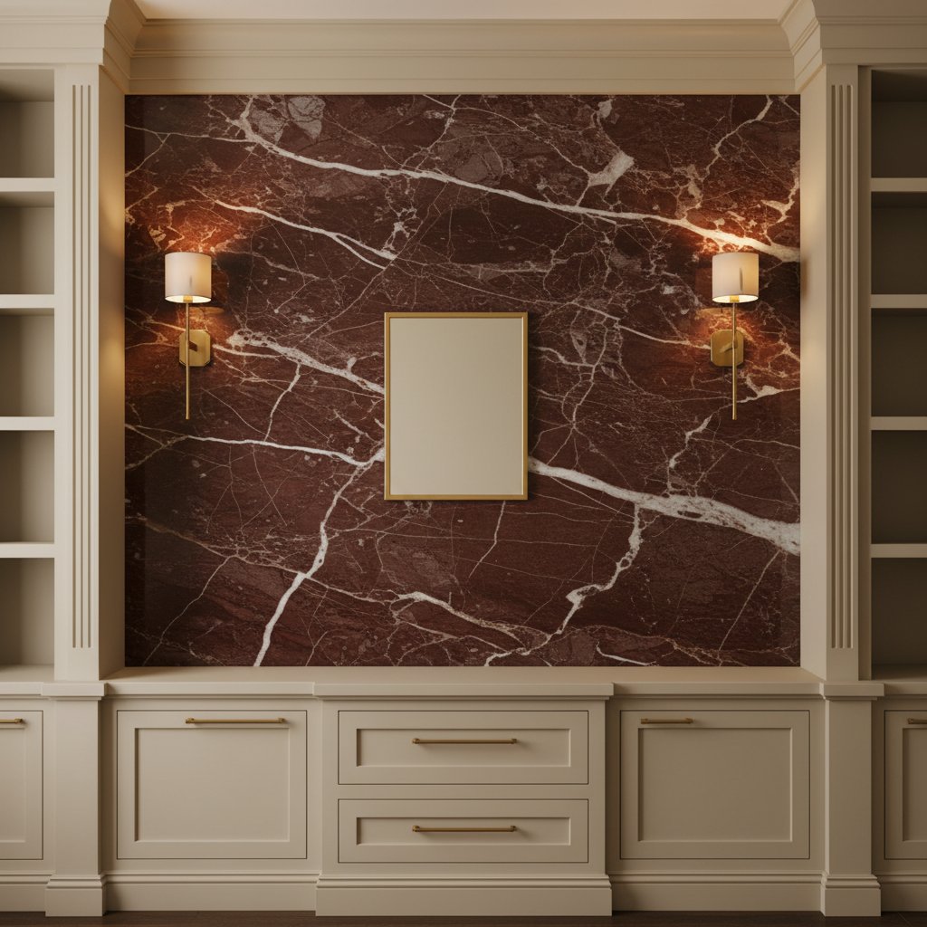 Rosso Levanto feature wall