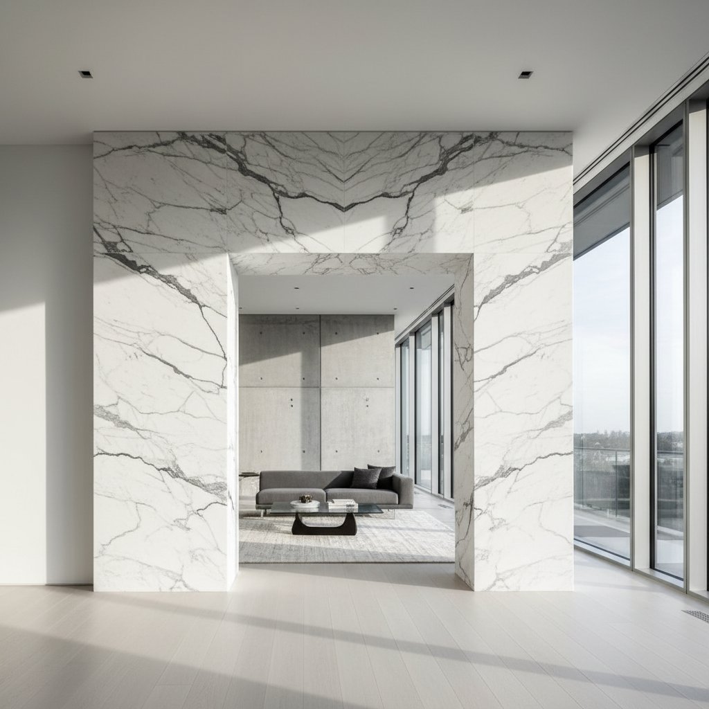 Statuario marble cased opening