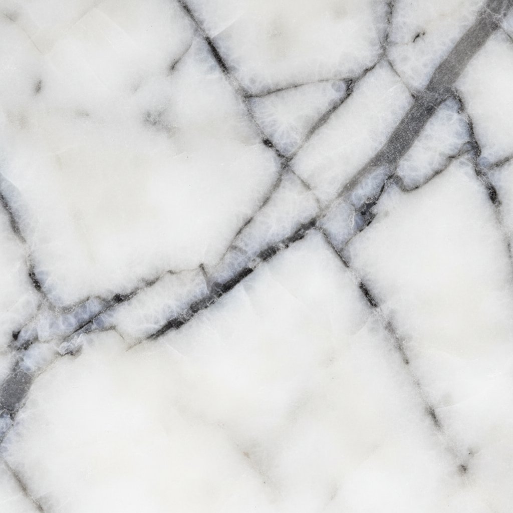 Macro detail of Statuario marble veining