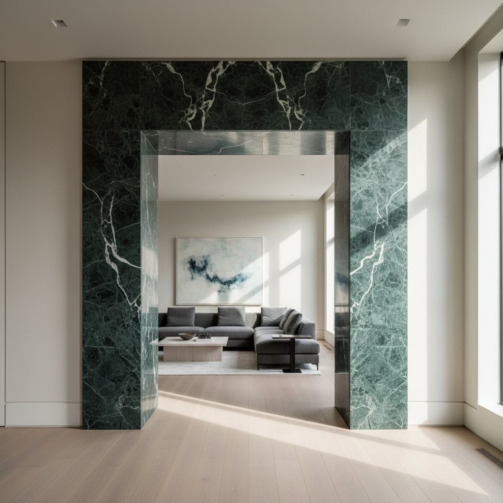 Verde Guatemala marble cased opening
